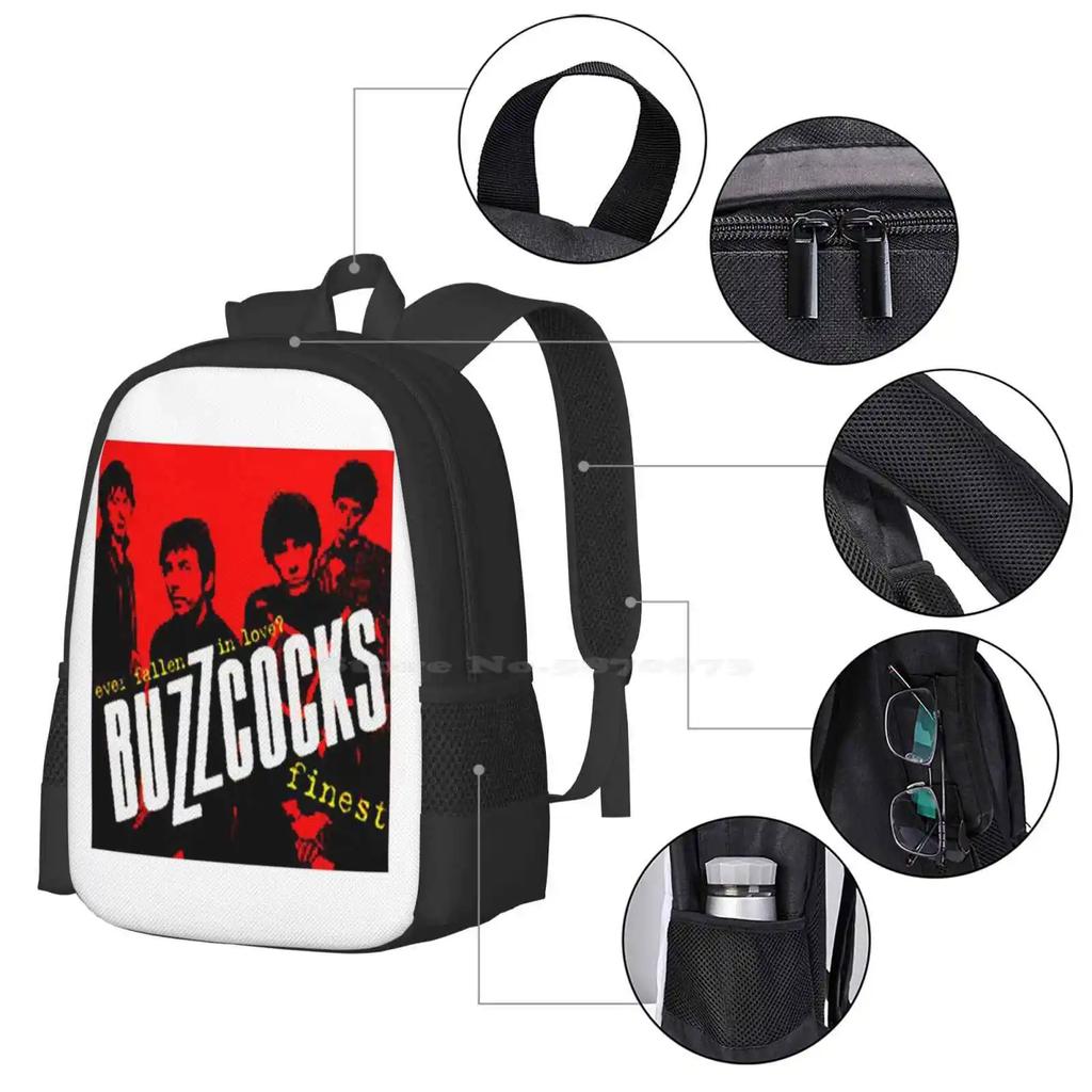 Trending Sellers Music Backpacks For School Teenagers Girls Travel Bags Buzzcocks Band Buzzcocks Logo Buzzcocks Albums
