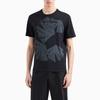 Emporio Armani SS24 Logo Plant Pattern Printed Crew Neck Casual Short Sleeve T-Shirt Men tops Black 3D1T6U-1J7FZ-10069