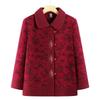New Autumn and Winter Coat, Plush Warm Old Lady Clothes, Thickened Woolen Top