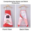 Cartoon Cat Pattern Kitchen Aprons Household Waterproof Cooking Baking Aprons Cleaning Tool Antifouling Work Apron Coffee House