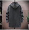 Bench Long Hooded Plus Loose Fleece Warm Solid Dark Grey [foveitaa] Men's Cardigan, Autumn/Winter Jacket, Coat, Parka, Zip-Up Sweater, Sizes, Fit,