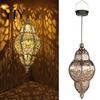 Patterned Shadow Solar Lights Hanging Lights, Moroccan Style Waterproof Outdoor Lanterns, Automatic Dusk To Dawn Powered Garden Lighting for