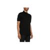 Emporio Armani Solid Logo Jacquard Pullover Short Sleeve Polo Shirt Men Tops Black 3D1FM8-1JORZ-0999