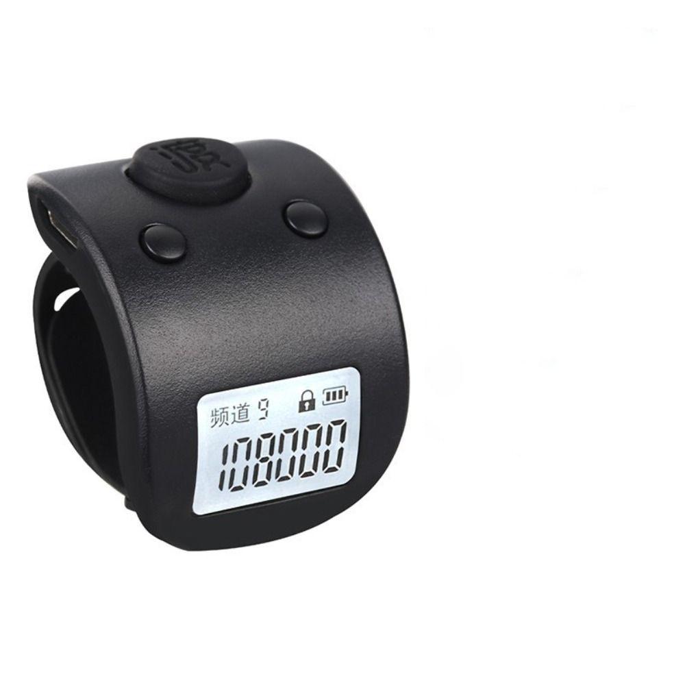 Prayer Digital Rechargeable Hand Tally Counter 9 Digit Electronic Finger Ring Counters Clicker