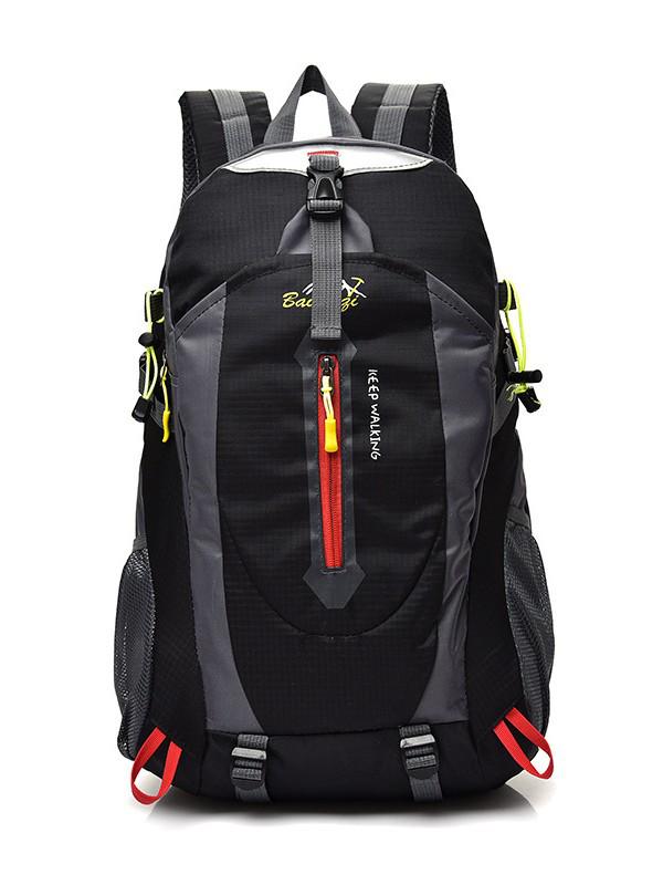 Men's Water-Resistant Lightweight Mountaineering Backpack - High Capacity, Durable, Dual-Shoulder Design for Outdoor and Casual Sports