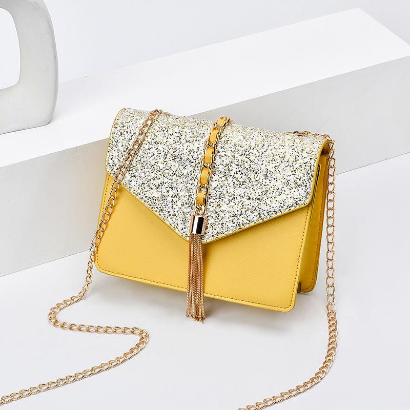 Trend Chain Bag Messenger Bag Handbags Fashion Sequins Package Summer Leisure Shopping Bag