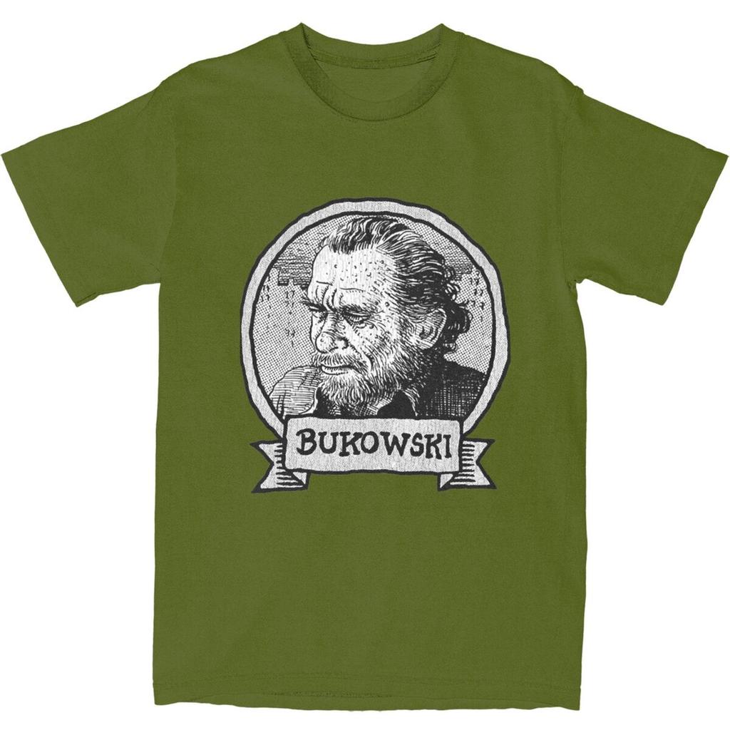 Gift Idea Charles Bukowski Gifts T-Shirt Novelty T-Shirts Short Sleeve Tshirt Summer 100 Cotton Round Neck Plus Size Clothing