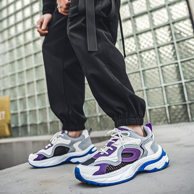 Fashion Casual Sports Shoes for Men 2025 New Summer Mesh Breathable Comfortable Thick Soled Shoes Fashion Trend Low Top Chunky sneakers