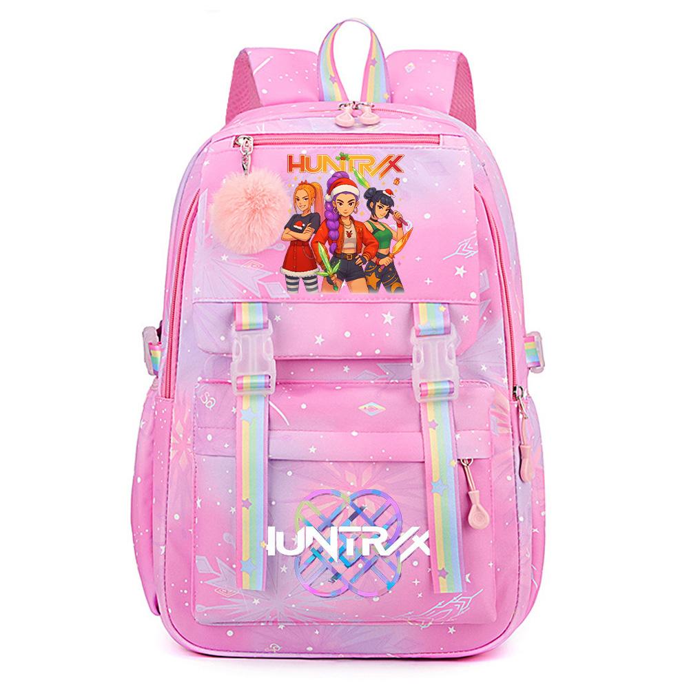 Christmas K-Pop Demon Hunters Printed Large Capacity Waterproof Backpack Teenger Student Girl Boy Schoolbag Bookbag waterproof Travel Bag Mochila
