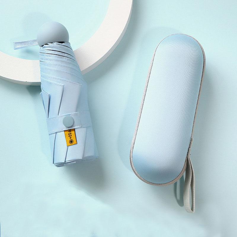 Dual-Use Compact Portable Sunshade, Pocket Capsule, UV Protection, Female Gift, Sunshade, Sun,5-section UMBRELLA