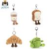 Rozkošná zvířecí plyšová hračka přívěsek na klíče dárek pro dívky ideální pro pohodlí a mazlení