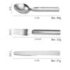 Tragbares Geschirr, Edelstahl, Messer, Gabeln, Löffel, Mehrzweck-Reise-Steakmesser, Cutter
