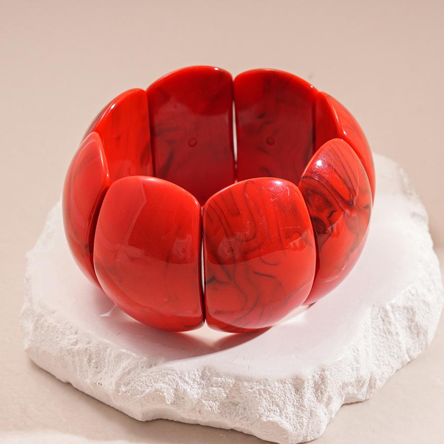 Exquisite Geometric Gradient Square Acrylic Bracelet - Unique High-End Jewelry
