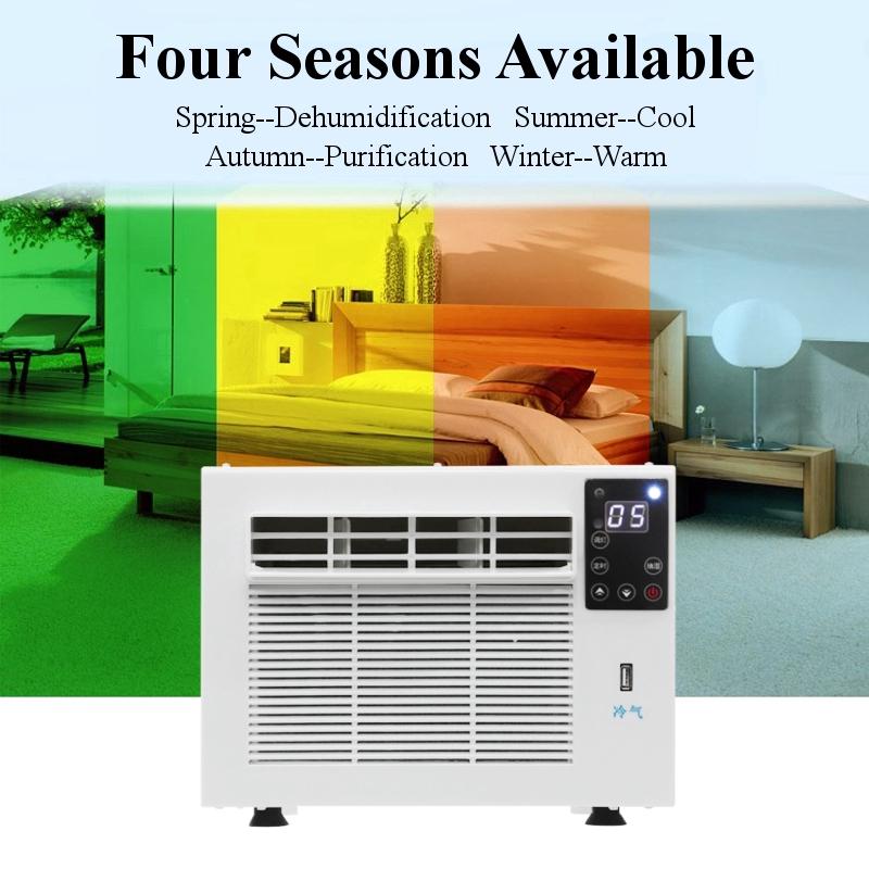 Desktop Air ConditionerCold/Heat Dual Use 24-hour Timer with Remote Control LED Control Panel Pet Air Conditione 460x255x230mm