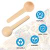 10/30/50Pcs Wooden Spoons Mini Tasting Spoons Condiments Salt Spoons for Kitchen Cooking Seasoning Oil Coffee Tea Sugar