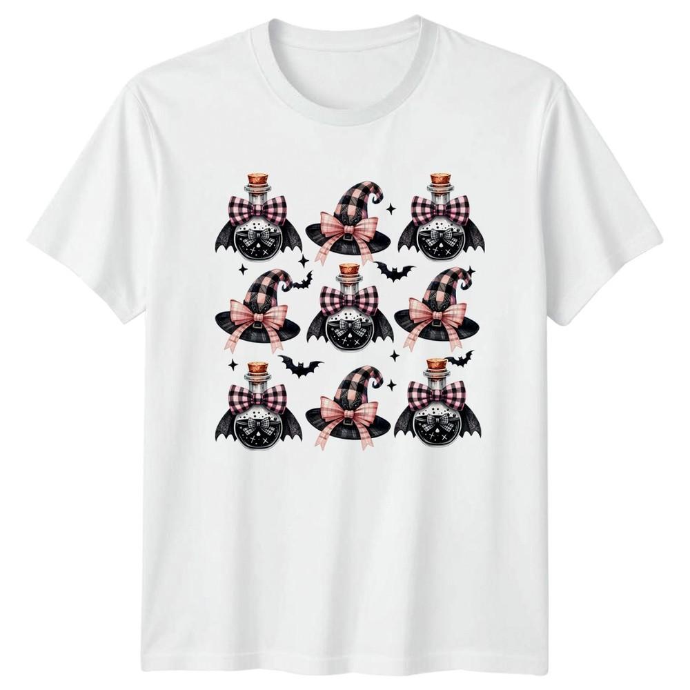 Coquette Pink Halloween Witch Potion Unisexs TShirt Spooky Season Halloween Gift S
