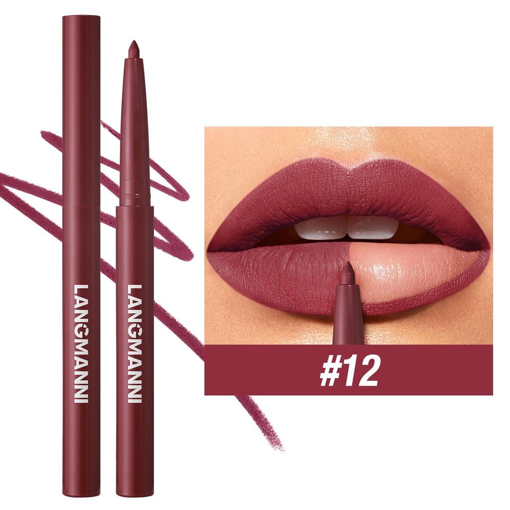 Matita Labbra Opaca 12 Colori Impermeabile Stain Labbra Volumizzante Rossetto Nude Naturale Rosa Matita Labbra Contorno Labbra Professionale Trucco Contorno