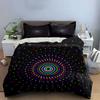 Colorful Pattern Decor Set Soft Comfortable Duvet Cover Bedding Set Included 1*Duvet Cover & 2*Pillowcases, Gift