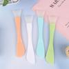 Silicone Facial Mask Brush Soft Head With Scraper Integrated Dual-Use Mud Film Brush Diy Film Adjusting Beauty Tool Beauty