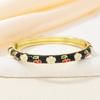Hawaiian Enamel Vintage Cloisonne Bangle Traditional Chinese Chinese Flower Bangle Classic Ethnic Women's Hand Bracelet Ladies