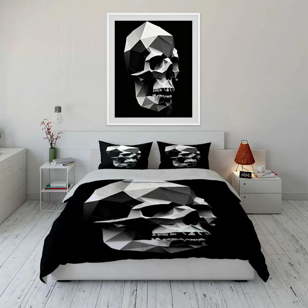 "Geometric Skull Art Set Decor" Soft Comfortable Duvet Cover Bedding Set Included 1*Duvet Cover & 2*Pillowcases gift