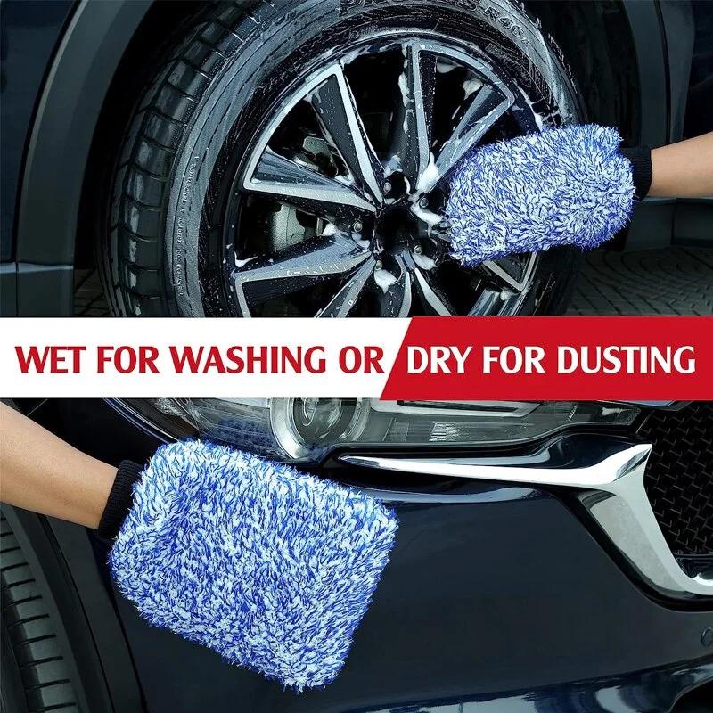 Mikrofaser-Felgenwaschbürste für Autofelgen, Premium-Felgenbürste, rutschfester Griff, leicht zu reinigendes Autozubehör