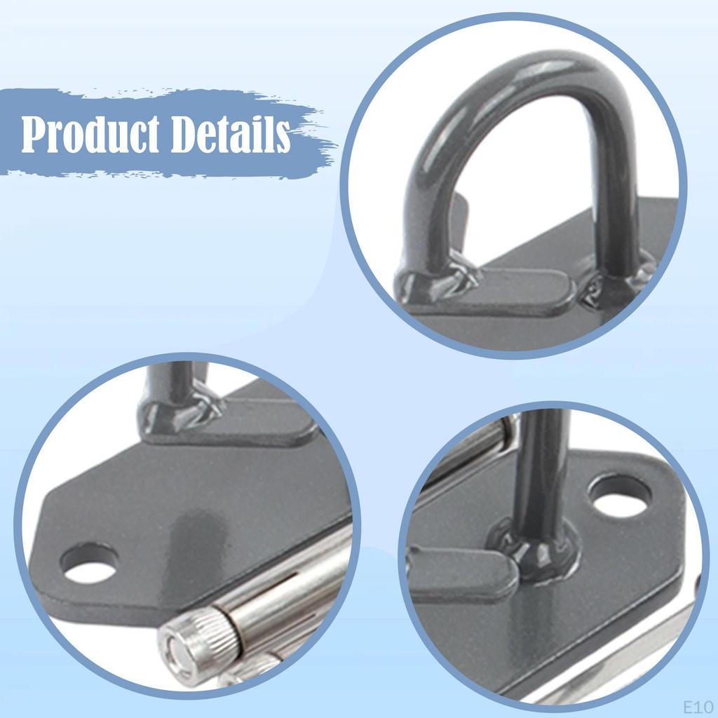 3ks Nástěnné kotvy pro odporové pásy Posilovací háčky se šroubovacím upevněním pro