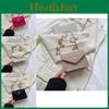 Trendy Street Style Chain Crossbody Bag Felt Material Medium Sized Square Bag Fashionable Accessory