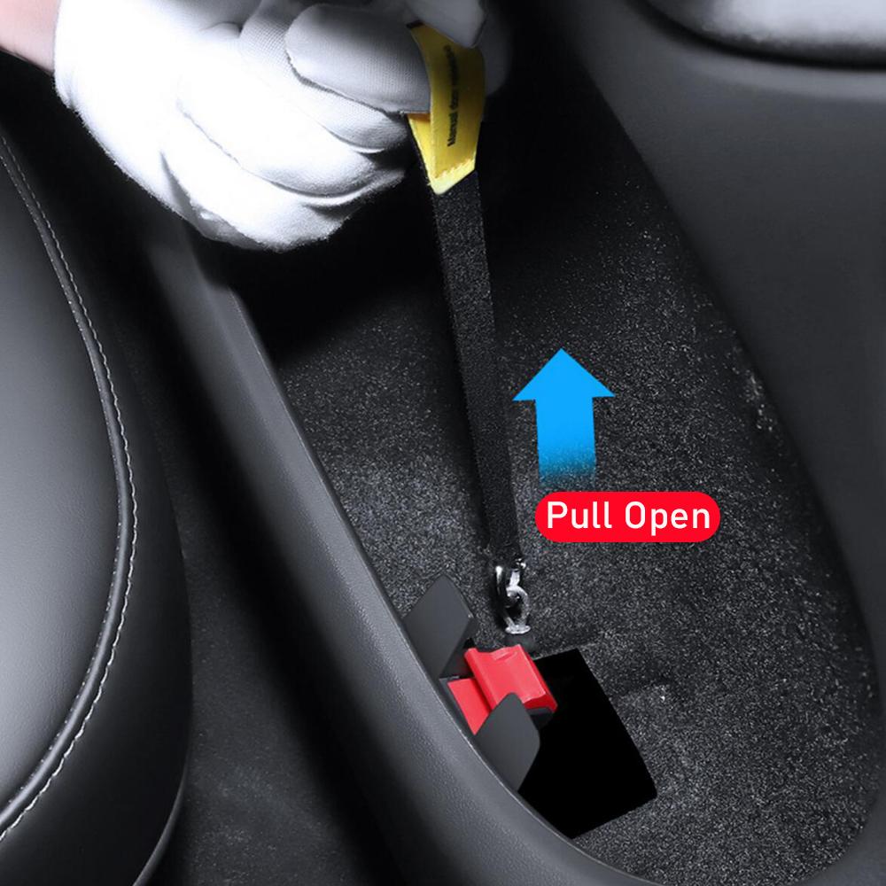 For Tesla Model Y Model 3 Highland 2025 2025 Rear Door Mechanical Switch Handle Emergency Puller Button Rope Car Accessories