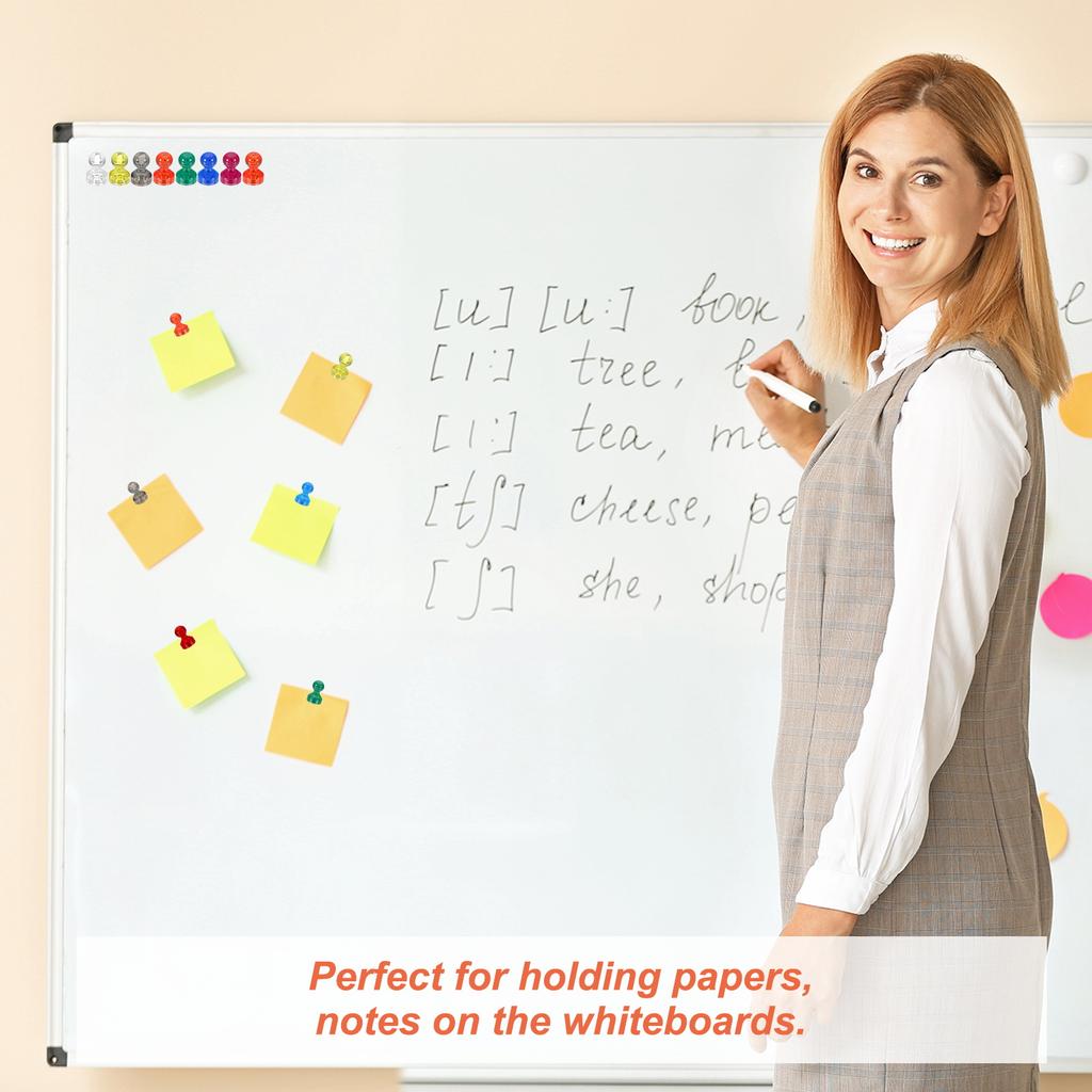 32Pcs Magnets Push Pins Strong Fridge Magnets Magnetic Whiteboard Decorative Thumbtacks for Refrigerator Locker Calendar Office