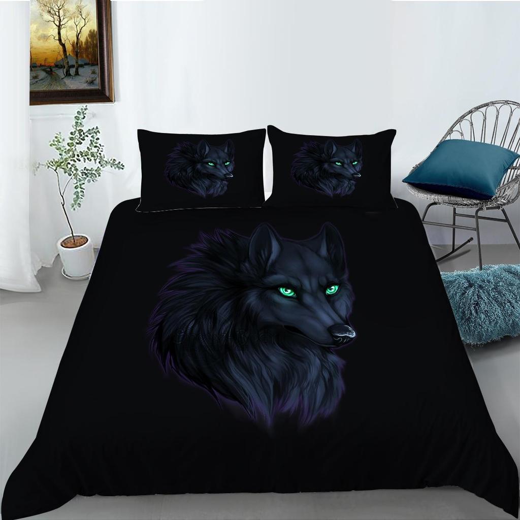 3D Digital Printed Animal Pattern Bedding Set, Bedroom Duvet Cover, Pillowcase, Single/double Bed, Full Size Home Decoration