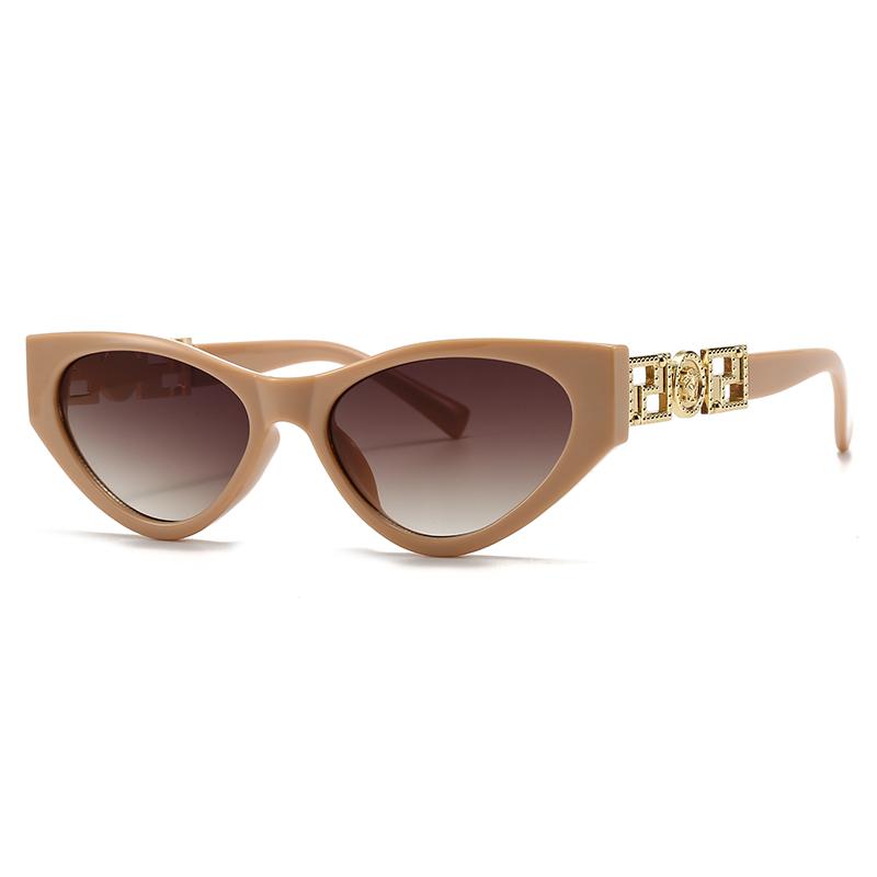 Trendy Cat-Eye Sunglasses for Women and Men Cross-Border Fashion Narrow Model Street Style Lh214