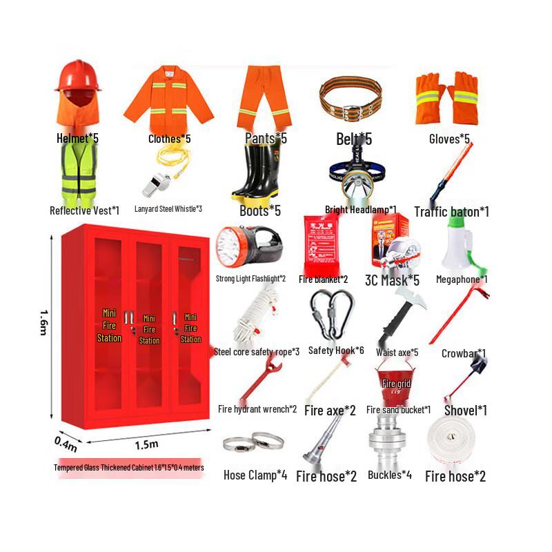 Deaite Miniature Fire Station Kit 1.6m x 1.5m