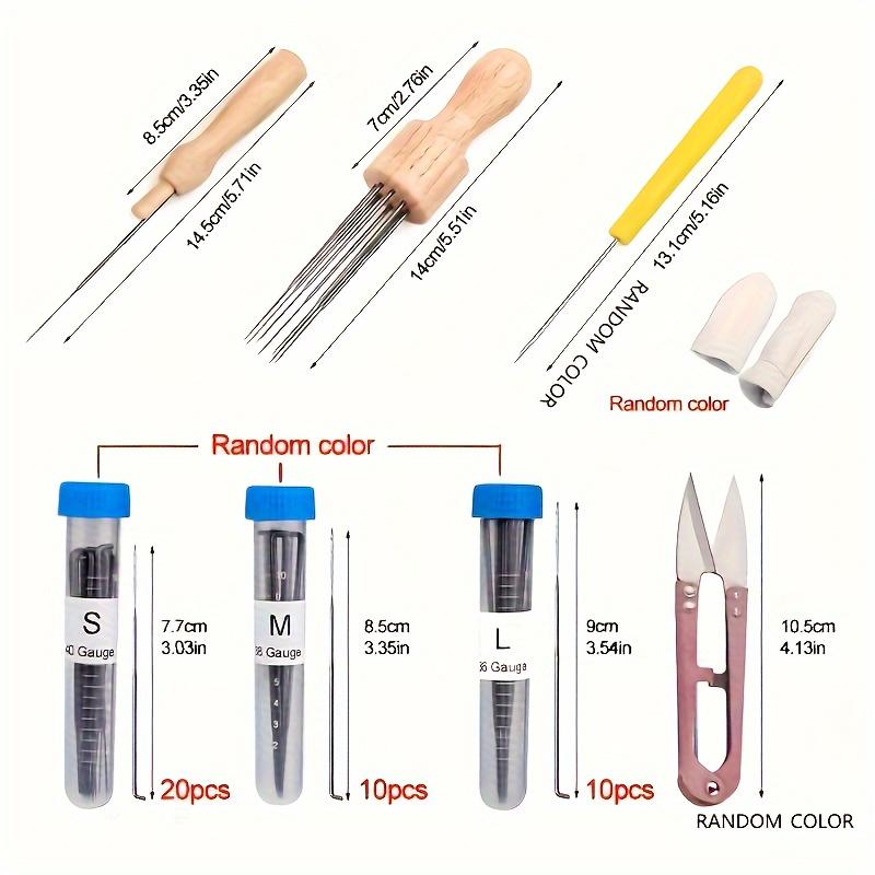 1Set DIY Craft Supplies Crochet Hook Needles with Colorful Soft Rubber Grip Cushioned Handles Aluminum Crochet