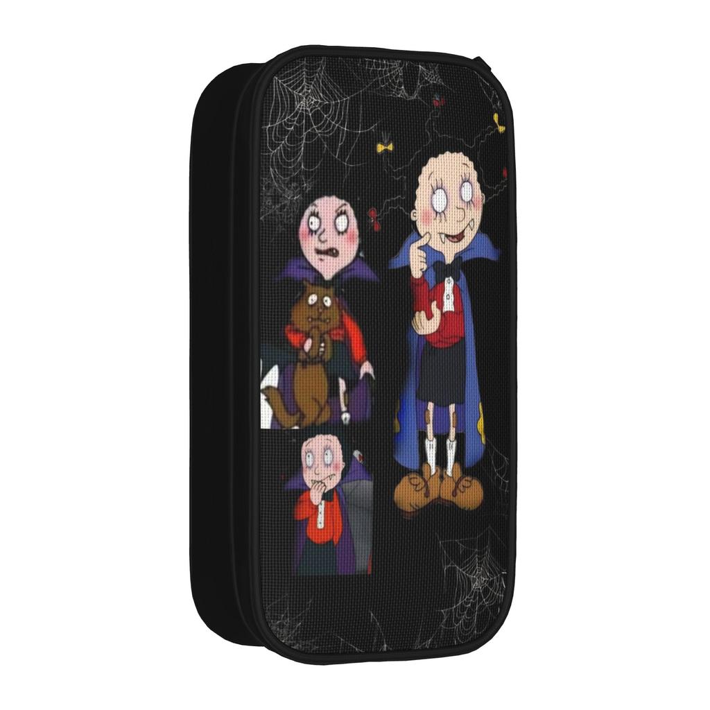 Mona The Vampire Anime Pencil Case New Pen Bag Girls Boys Big Capacity School Supplies Zipper Pencilcases