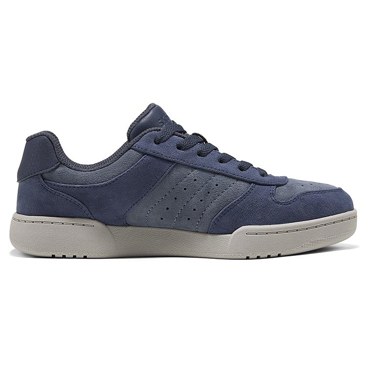 Skechers Kids Retro Fashion Hip Hop Comfortable Versatile Casual Outdoor Sports Lace-Up Durable Low-Top Kids Skate Shoes Kids Sneaker 418024L-NVY