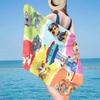 Dog Paw Adventure Beach Towel, Super Soft Microfiber, Gift for Her/Him, Birthday, for Pool, Beach, Travel, Home Decor Fan gifts