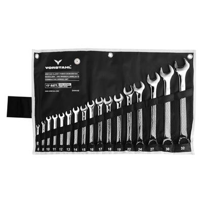 Set of CrV STEEL Combination Wrenches (set of 17) 6 - 32 Mm VORSTAHL