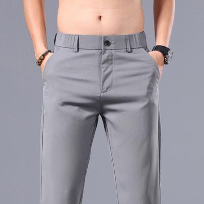 2024 Summer Ice Silk Casual Pants Men'S Straight Tube Loose Speed Drying Work Pants Sports Men'S Pants