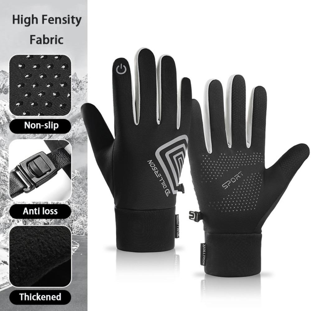 Anti Slip Touch Screen Gloves Waterproof Warm Gloves New Winter Bicycle Gloves  Autumn Winter