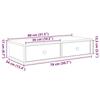 VidaXL Wall Shelf with Drawers Artisan Oak Engineered Wood 859958