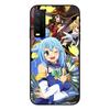 Cute Konosuba Anime Girl Phone Case For VIVO Y95 Y93 Y31 Y20 V19 V17 V15 Pro X60 NEX Soft Black Phone Cover
