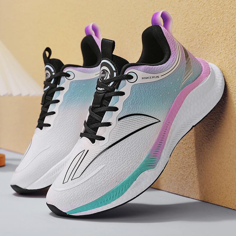 Running Shoes 2025 New Carbon Plate Racing Shoes Breathable Mesh Student Running Shoes Youth Sports Shoes Boys Trendy Shoes