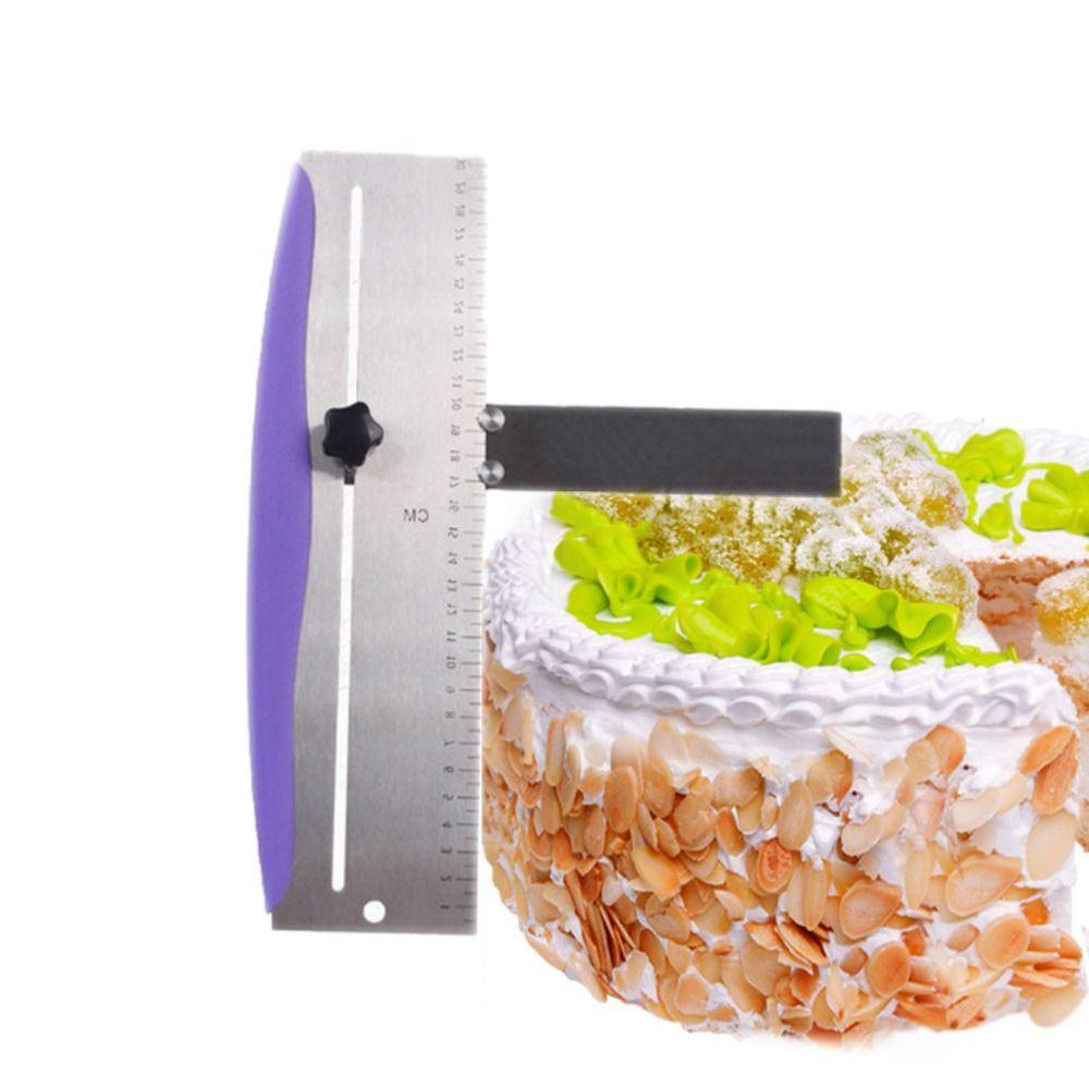 Height DIY Baking Tools Stainless Steel Cakes Comb Baking Spatula Cake Edge Smoother Cake Scraper