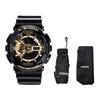 Men Liquid Crystal/Analog Dual Display Series Gold Watch GA-110GB-1APR-