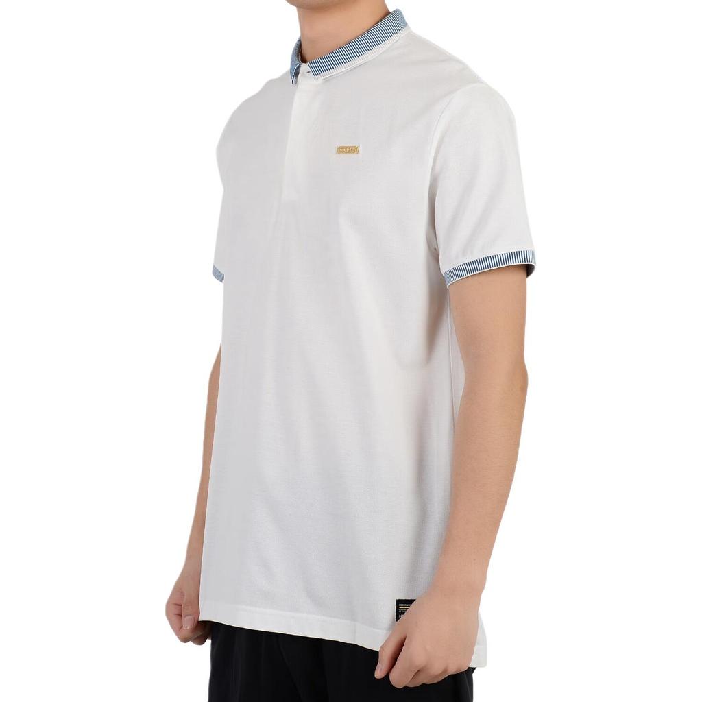 Nike Polo Shirts Men's White Polo Collar Moderate Straight Fit 834302-100