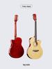 Folk 40-inch Ultra-thin Beginner Guitar for Boys & Girls - All Linden Wood, Polished Finish