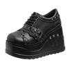 Punk Gothic Pumps Women 2025 New Thick Sole Brand Platform Mary Jane Shoes Wedge High Heels Party Cosplay Designer Lolita Shoes