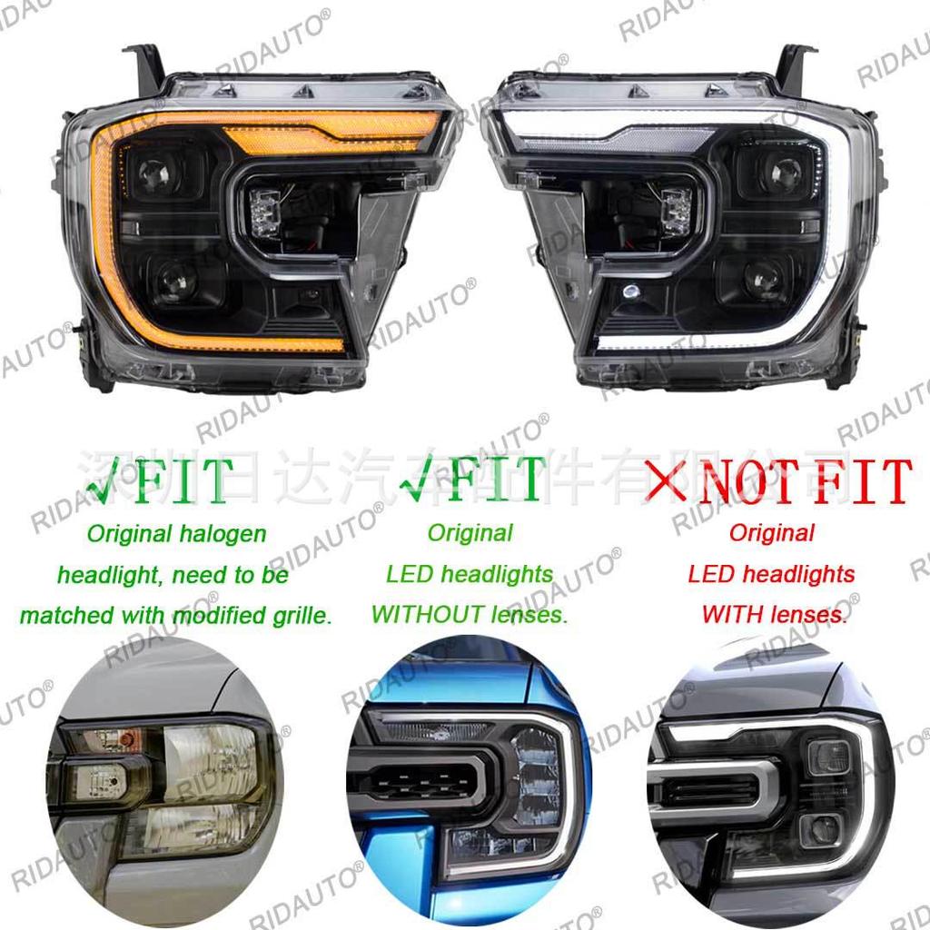 Ford RANGER 2023+ LED Headlight Assembly with DRL Lens