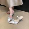 Pointed-toe High-heeled Shoes, New Trendy Flats, Women's Single Shoes